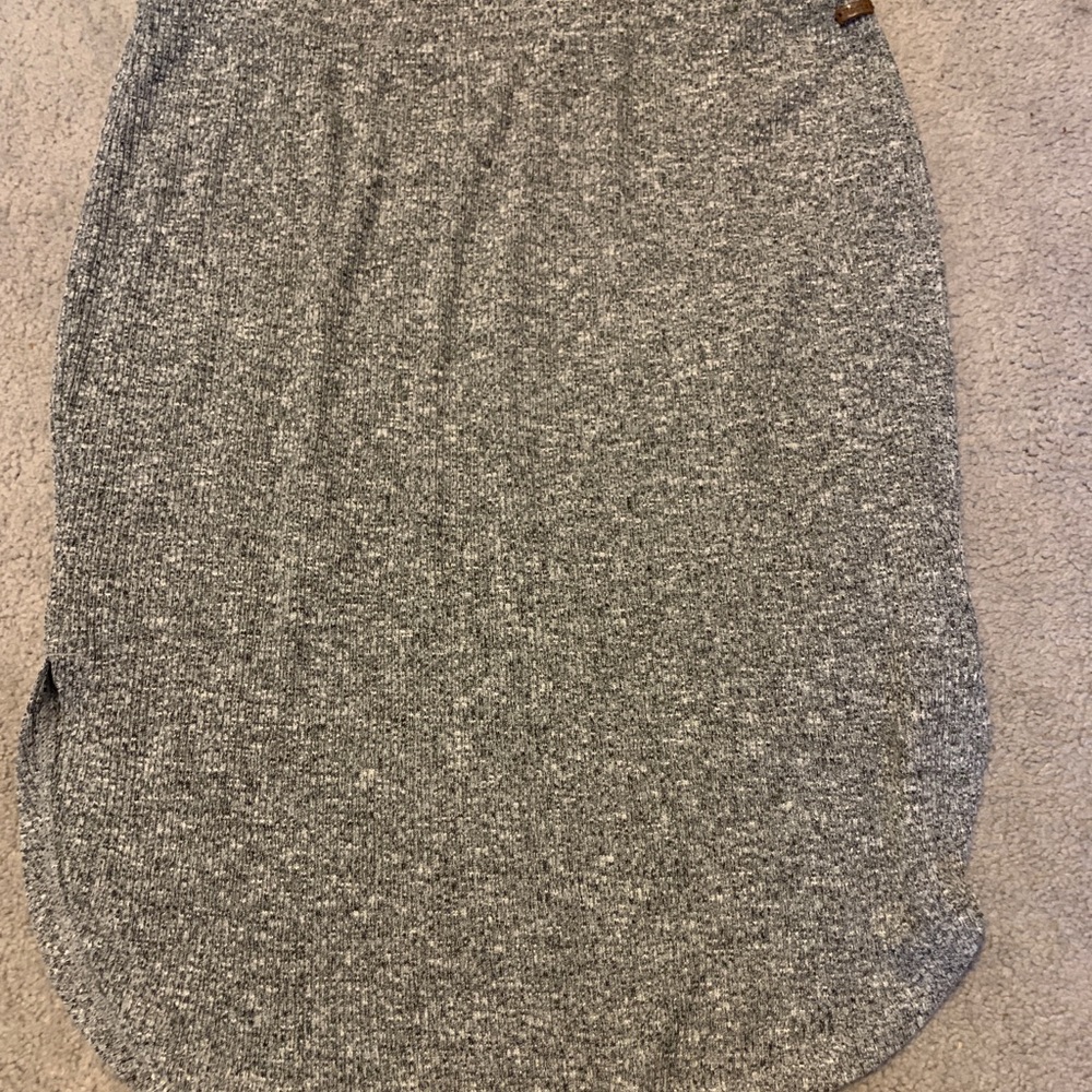 Roots ribbed salt and pepper skirt